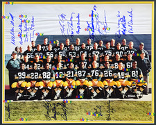 1966 GREEN BAY PACKERS TEAM SIGNED REPRINT SUPER BOWL I CHAMPIONS 8