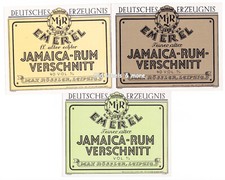 x1381 LEIPZIG Max Rössler JAMAICA RUM 3x label rum label étiquette de rhum picture