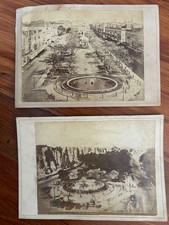 2 Cabinet Photos of Alexandria Egypt about 1882 Before & After the Bombardment picture