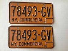 Pair 1973 1986 New York Commercial License Plate Tag 1975 1977 1978 1980 1981 picture