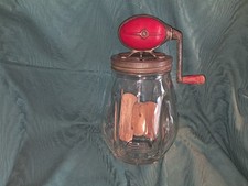 Dazey No. 4 Butter Churn, Dazey Corp. St. Louis, Tulip Jar, Football Top, Works picture