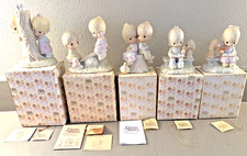 Lot Of 5 Precious Moments - LOVE Theme Vintage Figurines--From 1978 & 1979 picture
