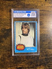 1977 Topps Star Wars #1 Luke Skywalker Mark Hamill LCS Encapsulated not graded picture