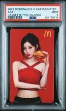 ASA 2025 MCDONALD'S X BABYMONSTER CASSETTE PHOTOCARD  MINT PSA 9 picture