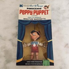 RARE Vintage Disney PINOCCHIO Peppy Puppet Kohner 1960s THEATER BOX VERSION picture