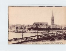 Postcard Le Pont de Pierre & l'Eglise St. Michel Bordeaux France picture