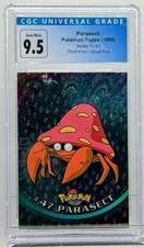 1999 POKÉMON TOPPS PARASECT SERIES #47 THIRD PRINT SILVER FOIL CGC 9,5 GEM MINT picture