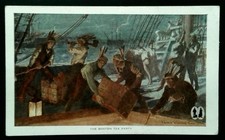 Vintage Boston Tea Party Lithograph Postcard by C.B. Weeks Divided Back picture
