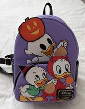 Loungefly Disney Huey Dewey Louie Halloween Mini Backpack NWT Exclusive picture