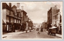 Chippenham High Street Wiltshire England 1939 Street Scene RPPC Postcard picture