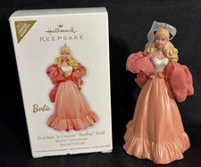 Hallmark Keepsake 2011 BARBIE Peaches ’n Cream Limited Qty Porcelain Ornament picture