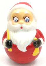 Vintage 1960s Kiddie Products Roly Poly Santa Claus Christmas Toy Made In USA picture