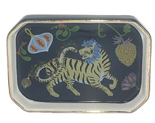 Anthropologie Juniper Stoneware, Trinket Dish, Blue, Tiger,  4
