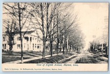 Marion Iowa IA Postcard View Eighth Exterior View Building c1907 Vintage Antique picture