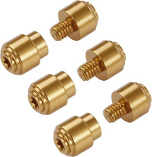 3 Pack Gold Aluminum Alloy Thumb Studs Fit for Benchmade BUGOUT 535 Series Pocke picture
