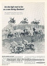 1966 Harley Davidson motorcycle Bike Advertisement Print Art Ad J765 picture
