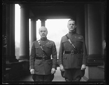 Photo:Military Officers 1922 Two Men Uniforms Portrait Columns picture