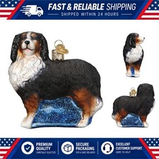 Old World Christmas Bernese Mountain Dog Glass Ornament Hand-Painted picture