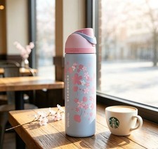 LUXURY NEW 2026 Starbucks&Owala Sakura  Limited Insulated Water Bottle Straw Cup picture