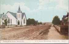 Medicine Hat Alberta Toronto Street c1907 A.W. Gelston Series 1 Postcard E93 picture