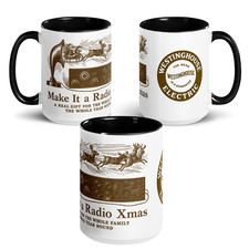 Westinghouse Radio Receiver - Mug 15oz – | Vintage Christmas Radio Gift picture