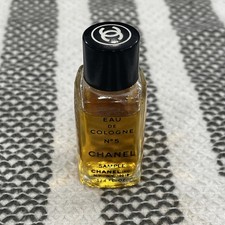 Vintage CHANEL No. 5 Eau de Cologne 1/4 oz Sample Mini Bottle 7.4ml Rare picture