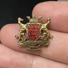 Vtg Bretagne Coat of Arms Crest Lapel Pin Brittany France picture