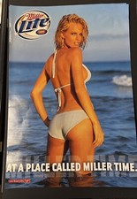 2003 MILLER LITE “A Place Called Miller Time” Swimsuit Model Poster ￼18”x26” picture