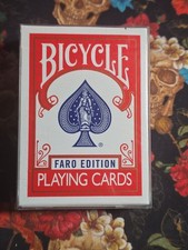 Limited Edition Gilded Bicycle Faro (Red) Playing Cards USPCC 2018 picture