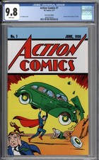 Action Comics #1 CGC 9.8 NM/MT Loot Crate Variant Reprint Edition WHITE PAGES picture