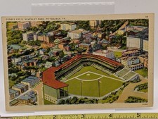 Forbes Field Schenley Park Pittsburgh PA baseball postcard linen 38 picture