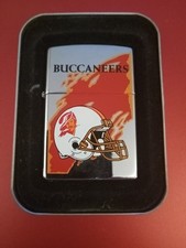 VINTAGE Tampa Bay Buccaneers NFL high polish chrome zippo lighter NIB picture