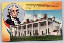 C1930 Portion Of George Washingtons Farewell Address Speech Vintage Postcard picture