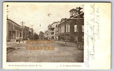 C.1905 CHARLES TOWN, WV STREET SCENE, C.N. BEARD Postcard P88 picture