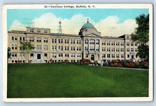 1940 Buffalo New York NY Vintage Postcard Canisius College Front Building Posted picture