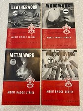 1951-1965 Boy Scouts Merit Badge Guide Books, Lot of 4, Very Nice, Vintage  picture