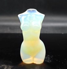 130g Cute Natural Opalite Hand Carved Women Body Crystal Quartz Decoration picture