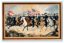 Grant and His Generals Linen Ole Peter Balling Painting Civil War picture