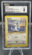 CGC 8, Dratini,2002 Legendary Collection 72/110 picture