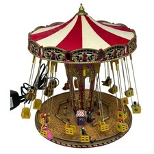 Mr. Christmas World's Fair Swing Carousel Red Gold Gold Label Collection 2004 picture