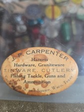 Rare Old Waco TX Celluloid Advertising Knife Sharpener Stone General Store picture