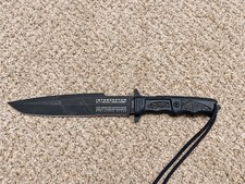 RARE Dark Ops Interceptor 911 9/11 Tribute Fixed Blade Knife CTV2 USA w/ Sheath picture