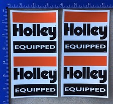 4 Holley Equipped authentic racing decals stickers NHRA IHRA NASCAR PRO STREET picture