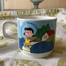 Vintage 1965 UFS Johnson Bros Peanuts Snoopy, Charlie Brown, Lucy Coffee Mug  picture