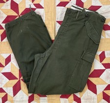 Vintage 50s US Army M51 Field Pants X Large Long Korean War Unusual Stencil picture
