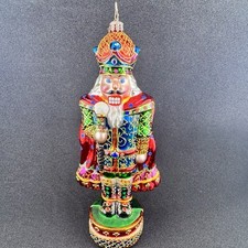 Christopher Radko 20th Anniversary Nutcracker Ornament “His excellency” 8 in picture