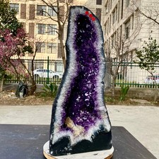 31LB Natural Amethyst Cathedral English Cluster Crystal Specimen Healing picture