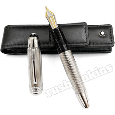 MONTBLANC Meisterstück 149 Silver Stripe Fountain Pen Elegant Executive Edition picture