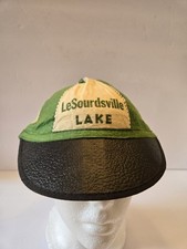 Vintage LeSourdsville Lake Amusement Park Felt Souvenir Cap Hat Ohio Beanie L picture