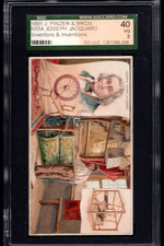 1891 N554 John Finzer & bros. Inventors & Inventions Joseph Jacquard SGC -3455 picture